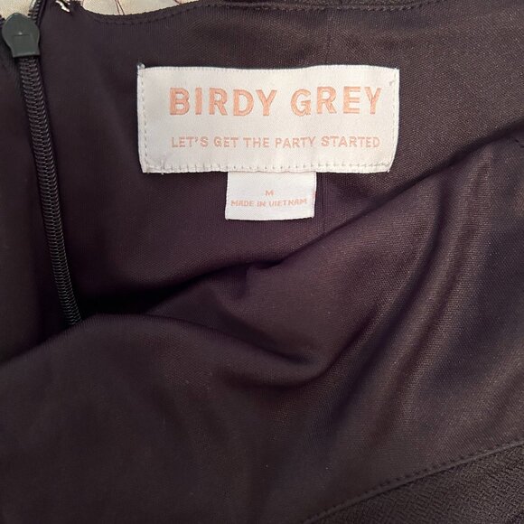 Birdy Grey A-line Cowl Neck Bridesmaid/ Prom Gown - Picture 11 of 12